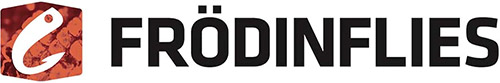 Frödinflies, logotype från välkänd leverantör av flugbindningsmaterial.
