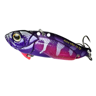 Astro Vibe UV 5,5 cm 17 g Junebug – snabbsjunkande bladebait med UV-rasselkammare för fiske efter abborre, gös och gädda.