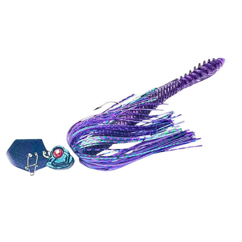 Upplev Custom Blade Jig Bud Tail 24g – Purple Dream blade jig för predatorfiske efter gädda, gös och abborre