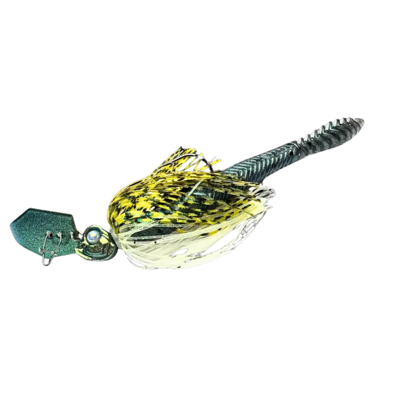 Upplev Custom Blade Jig Bud Tail 24g – Metallic Shiner blade jig för predatorfiske efter gädda, gös och abborre