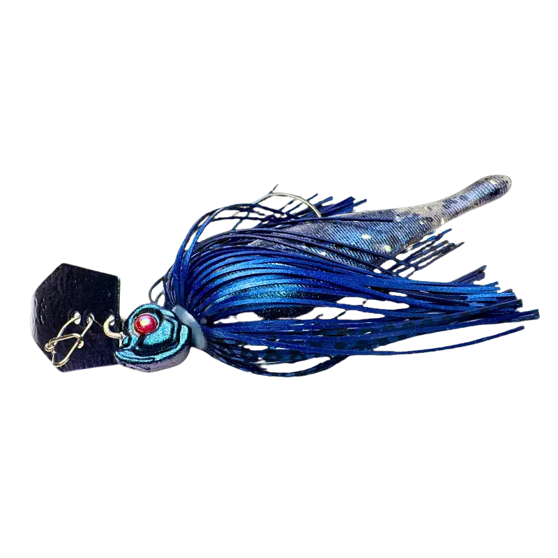 Upplev Custom Blade Jig Leech 18g – Blue Dream chatterbait för predatorfiske efter gädda, gös och abborre